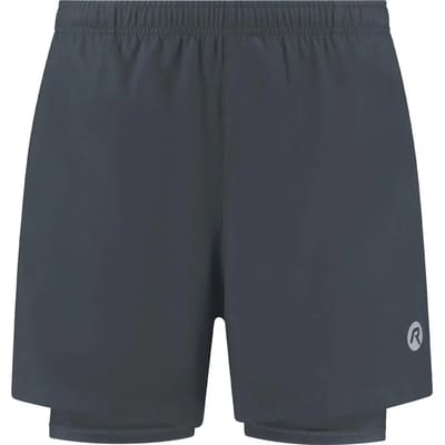 Rogelli Essential Heren 2-in-1 Hardloopshort - Telefoonzak - Grijs