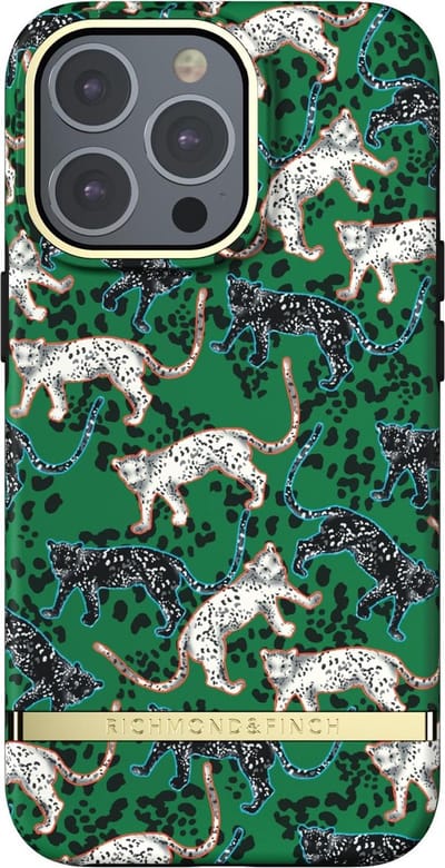 Richmond & Finch Green Leopard hoesje voor iPhone 13 Pro Max - Groen