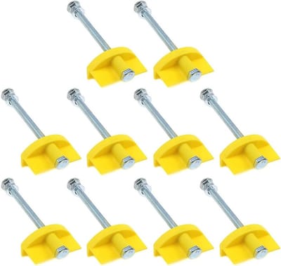 Dailygoods- Wandtegel Leveling Systeem 10 Pack - Draagbare Locator - Verstelbare Hoogte 8-80mm - Vaste Lifting Tool - Max Belasting 200 lbs - Tegelniveau