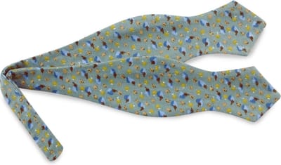 We Love Ties - Vlinderdassen - Vlinderdas Fancy Forest - zeeblauw / geel / lichtblauw