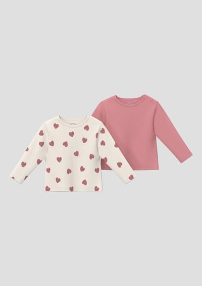 s.Oliver - others - Dubbelpak uniseks geribde shirts met lange mouwen