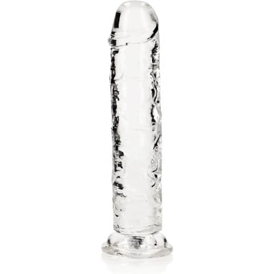 Shots - RealRock REA153TRA1 - Straight Realistic Dildo Suction Cup - 8'' / 20 - Tra