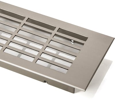 SO-TECH® Ventilatierooster Perforatie hoekig L: 500 mm Roestvrij staal optiek