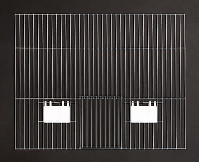 Voorfront 40x40 cm met 2 klepjes & 1 deur | Broedkooien voor vogels - Voorfront 40 x 40 cm - Voorfronten - Voorfront 40cm hoog - Kooien