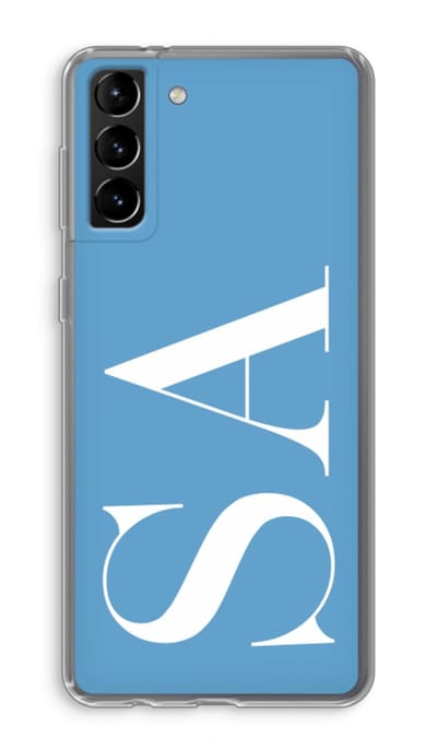 Gepersonaliseerd - Case Company® - Hoesje geschikt voor Samsung Galaxy S21 Plus hoesje - Monogram N°2 - Soft Cover Telefoonhoesje - Bescherming aan alle Kanten en Schermrand