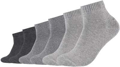 s.Oliver, Korte sokken Basic 6-pack in klassiek design, Basic damessokken, damessokken, korte sokken, herenkorte sokken, herensokken, unisex katoenen sokken, multipack, sokken, comfortabel