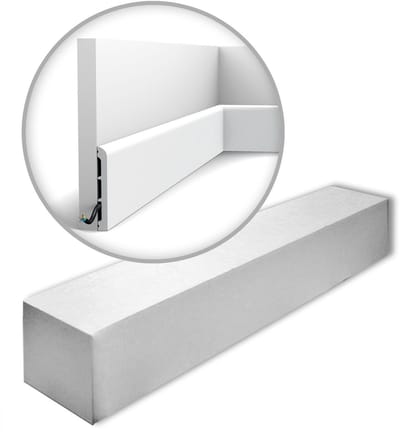 Orac Decor SX184-RAL9003-box AXXENT CASCADE 1 doos 20 stukken Plint 40 m
