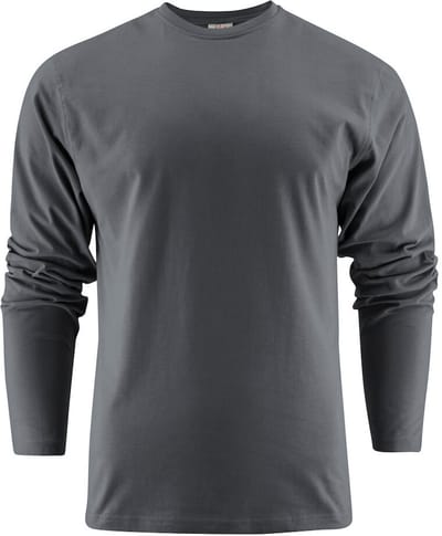 Printer HEAVY T-SHIRT L/S 2264016 - Staalgrijs - 3XL
