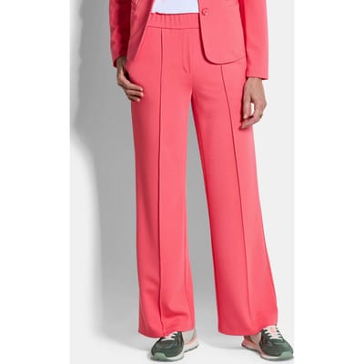 Jersey broek VERA met biesjes - koraalrood - Gr. 19 van Goldner Fashion