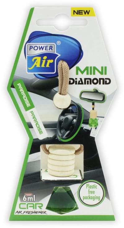 Power Air Diamond Mini - Luchtverfrisser Auto - Autoparfum Geur - Geurverfrisser Paradise