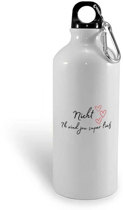 Hacebo® - nicht ik vind jou super lief waterfles - Nicht - de liefste nicht - verjaardag - cadeautje voor nicht - nicht artikelen - kado - geschenk - water fles - 400ML
