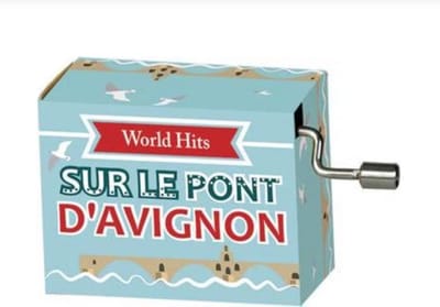Draai Muziekdoosje wereldhits Sur le pont d'avingnon