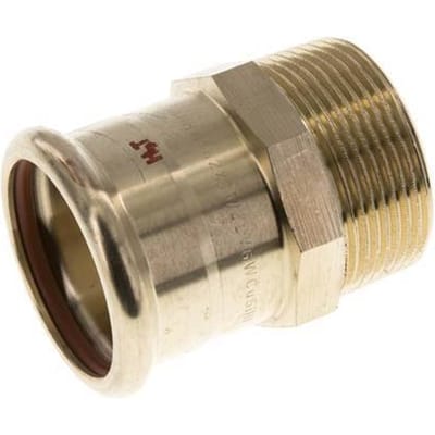 Perskoppeling - 42mm Persmof & R 1-1/2'' Buiseinde - Koperlegering