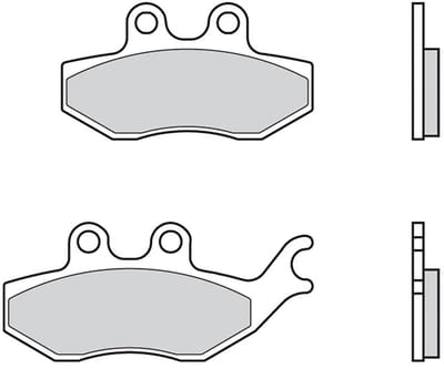 Brembo 07054 Organische Remblokken Zilver