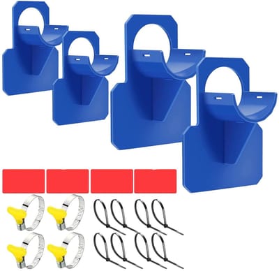 4 stuks zwembadslanghouders, zwembadslanghouders, zwembadslang, accessoires met anti-doorprikken, blauw