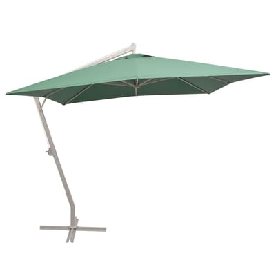 vidaXL - Zweefparasol - met - aluminium - paal - 300x300 - cm - groen