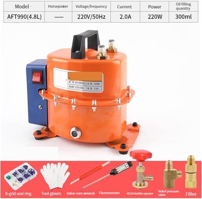 Vacuümpomp - Luchtpomp Reparatie Tool - Airco Systeem Onderhoud - Dubbelzijdig Verstelbaar - 8 kg - Niet gespecificeerd