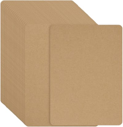 Kraftpapier A6 kaarten blanko (120 stuks) | 250gsm DIY flashcards, indexkaarten en knutselkaarten voor creatief gebruik