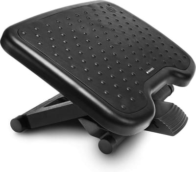 In hoogte verstelbare voetensteun voor optimale houding - Ergonomische voetenbank kantelbaar - Zwart Foot rest