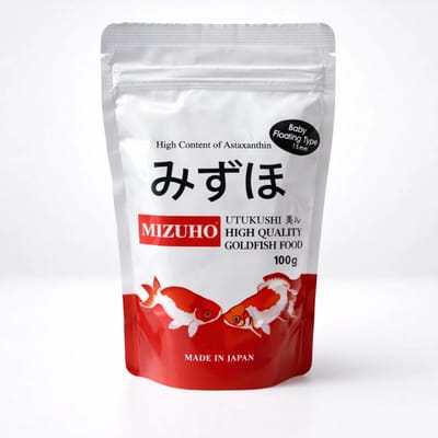 Mizuho Baby goudvisvoer 100 gr. Drijvend-Vissenvoer-Vissenvoer aquarium-Visvoer voor goudvis en andere aquariumvissen - Korrels - 100 gram