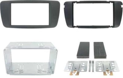 2-DIN frame Seat Ibiza 08-14 metaal zwart