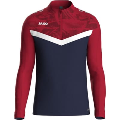 Jako Iconic Ziptop Heren - Marine / Chilirood | Maat: S