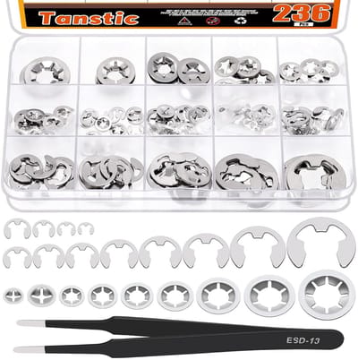 Assortiment Interne Tandveerringen en Borgclipsen Set voor Machines