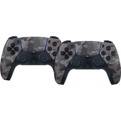 Sony PlayStation 5 DualSense Controller Grey Camo Duo Pack