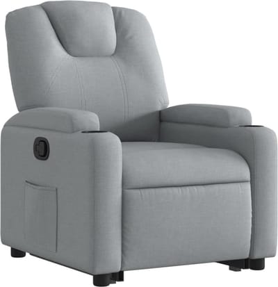 DD® Sta Op Stoel Elektrisch - Relaxfauteuil Verstelbaar - Relaxstoel Elektrisch - Sta-Op Stoel - Fauteuil voor Ouderen - 74x88x97cm - Lichtgrijs