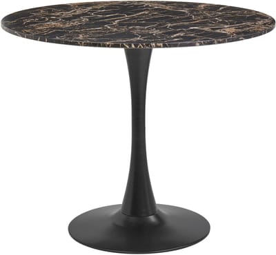 BOCA - Ronde eettafel - Marmer-look - 90 cm - MDF