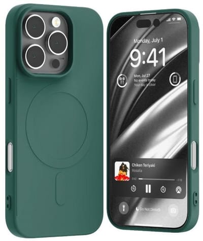 Mercury MagSafe Serie - Groene iPhone 16 Pro Hoesje - Semi-Siliconen - MagSafe Technologie - Krasbestendig