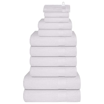 vidaXL - 12-delige - Handdoekenset - FROGN - 360 - g/m² - wit