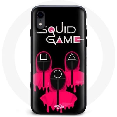 Coque Iphone XR Face Square Squid Game