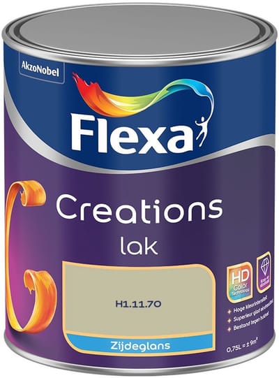 Flexa - Creations Lak Zijdeglans - H1.11.70 - Mengverf - 750 Ml