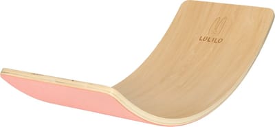 Lulilo Houten Balansbord - Evenwicht Balanceboard - Balansspeelgoed Voor Volwassenen en Kinderen - Roze Vilt