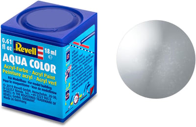 Revell Hobbyverf Acrylverf - Aqua #90 Silver - Metallic - Acryl - Verf potje - 18 ml