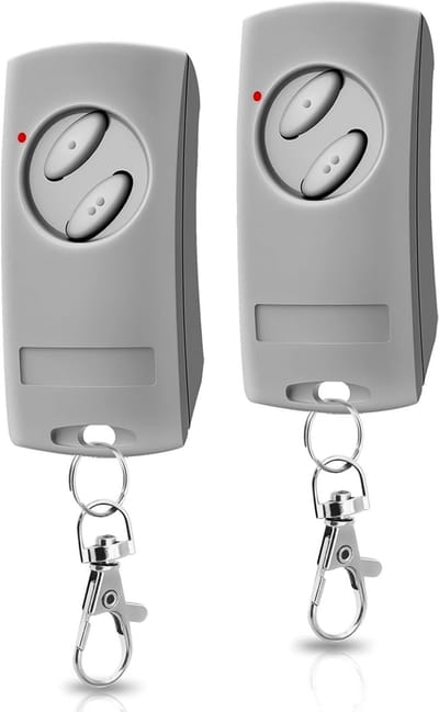 Vervangende 433.92MHz Afstandsbediening voor Garagedeuren - 2 Kanalen, Geschikt voor Liftronic 500, 700, 800 - Set van 2 met Batterijen