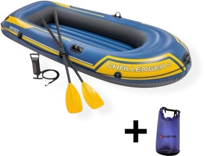 Intex challenger 2 - roeiboot opblaasbaar met peddels - opblaasboot - intex boot - opblaasboot volwassenen