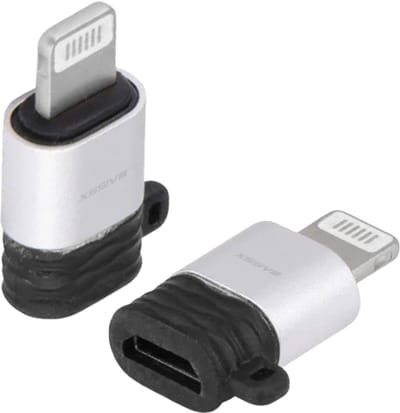 2x OTG Kabel Converter - Geschikt voor Micro USB naar Lightning Adapter - Verloop geschikt voor iPhone 14 13 12 11 X naar Micro-USB kabel
