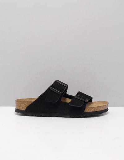 Birkenstock Arizona SFB VL Black Narrow Dames Slippers - Black - Maat 40