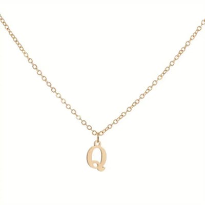 Livano Ketting - Dames - Staal - Nep zilver - Met Hanger - Nep Goud - Q