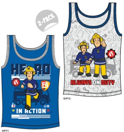 Brandweerman Sam kindertanktop 2-delige set 122/128 cm