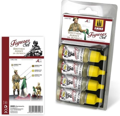 AMMO by Mig Jimenez Hobbyverf Acrylverf - MIG 7046 British Army in Africa - Acryl Set Verf set - 4x 17 ml