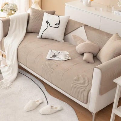 Bankhoezen Huisdieren Kindermat Banken Handdoekhoes Afneembaar Bankdeken voor Woonkamer Antislip Bankbeschermer Verdikken Pluche 70x70cm 1pc