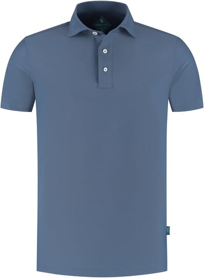 District Indigo Pique Performance Polo Mid Blauw (7.41.400.780 - 014)