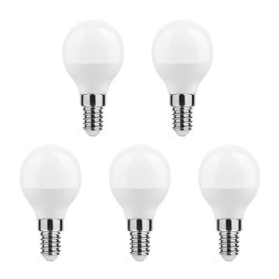 Technik E14 LED Lamp 4.9W - 470lm - 2700K - Warm Wit - LED Globe Mini P45 - Vervangt 40W Halogeen Gloeilamp - 5 stuks