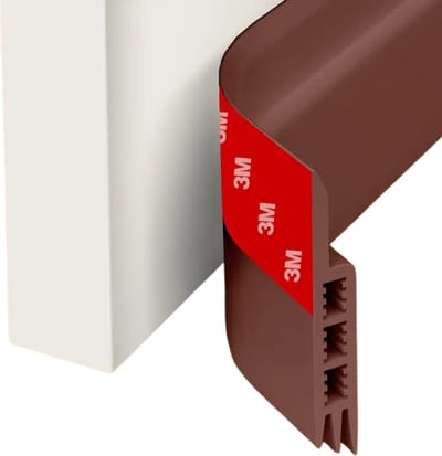 Nivard Tochtstrip - Tochthond - Windstopper - Deurborstel - Tochtband - Tochtstopper - Tochtkussen - Kussen Voor Deur - Draft Stopper - Bruin