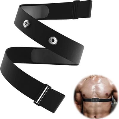 Verstelbare Elastische Borstband voor ANT, Geschikt voor Polar H1 H10 H9 H7 en Garmin, Comfortabele Vervangingsriem, Ideaal voor Sport en Fitness