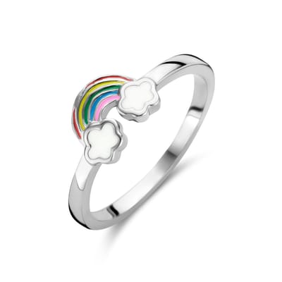 Gerhodineerd Zilver Ring Regenboog 1336209