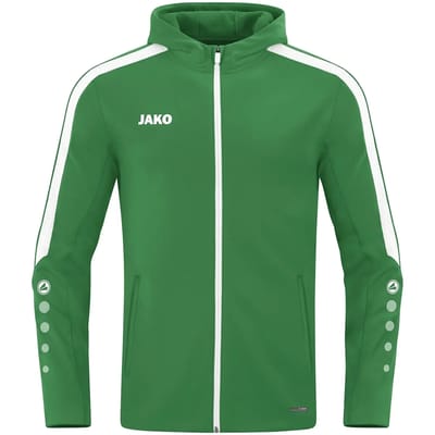 Jako Power Jas Met Kap Heren - Groen | Maat: 4XL